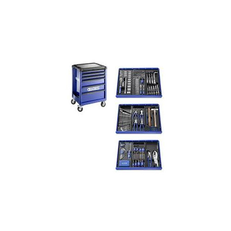 Servante d'atelier 6 tiroirs -208 outils