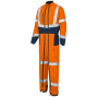 COMBINAISON OPTIC PI ORANGE FLUO / BLEU MARINE