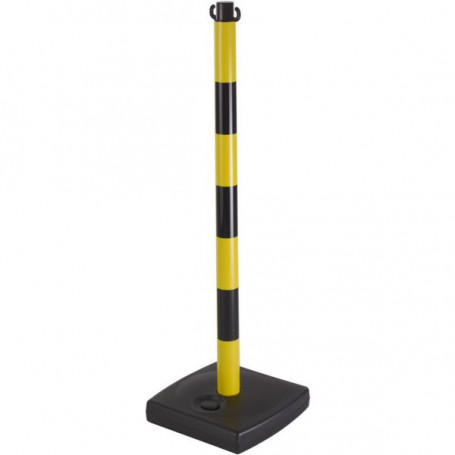 Poteau PVC Vert/Blanc sur socle à lester 4kg
