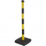 Poteau PVC Vert/Blanc sur socle à lester 4kg