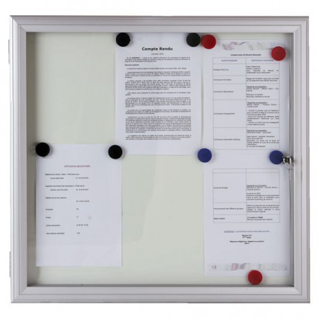 Vitrine d'affichage extérieur réversible 4 A4