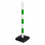 Poteau PVC Vert/Blanc sur socle à lester 4kg
