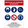 Affichage des consignes légales