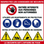 Affichage des consignes légales