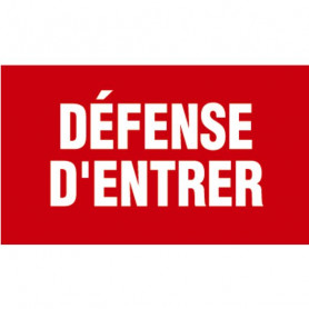 Panneau d'interdiction