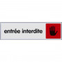 Plaquette avertissement et prévention incendie